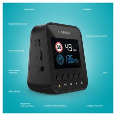 LAMAX F10 GPS 4K autós kamera Fényképezőgép / kamera - Autós fedélzeti kamera - 508296