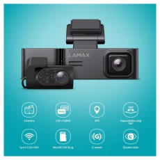 LAMAX N10 GPS 3in1 kamera rendszer Háztartás / Otthon / Kültér - Biztonságtechnika - Biztonsági kamera - 507675