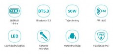 LAMAX PartyGo1 Play hordozható Bluetooth party hangszóró Audio-Video / Hifi / Multimédia - Hordozható, vezeték nélküli / bluetooth hangsugárzó - Hordozható, vezeték nélküli / bluetooth hangsugárzó - 508349