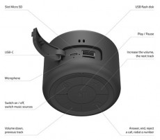 LAMAX Sphere2 5W USB-C Bluetooth hangszóró Audio-Video / Hifi / Multimédia - Hordozható, vezeték nélküli / bluetooth hangsugárzó - Hordozható, vezeték nélküli / bluetooth hangsugárzó - 507960