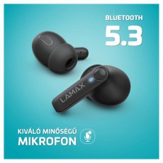 LAMAX Clips1 Play True Wireless Bluetooth fekete fülhallgató Audio-Video / Hifi / Multimédia - Fül és Fejhallgatók - Fülhallgató - 508862
