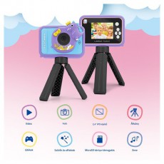LAMAX PixelKid1 Pink Full HD 8MP rózsazsín gyerek fényképezőgép és kamera Fényképezőgép / kamera - Kompakt fényképezőgép - Gyerek fényképezőgép - 508785