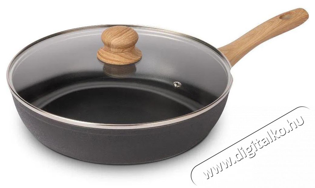 Lamart LT1259 Natur, 28 cm + fedő Konyhai term&eacute;kek - Ed&eacute;ny - Serpenyő - 522286