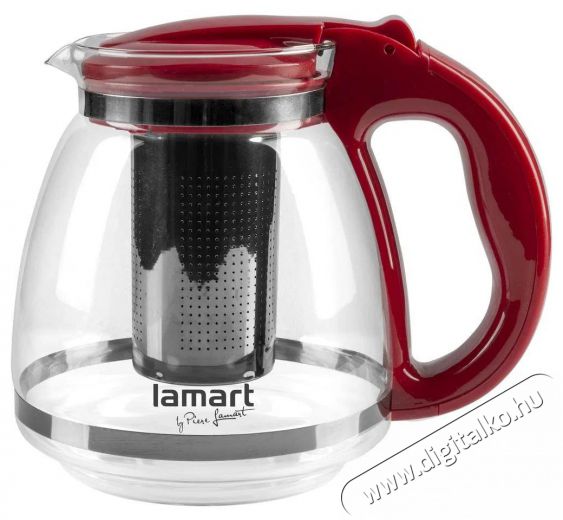 Lamart teáskanna LT7074 1,5L PIROS VERRE Konyhai termékek - Edény - Teáskanna - 525155