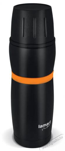 Lamart termosz 480ml fekete/narancss&aacute;rga CUP LT4054 Konyhai term&eacute;kek - Ed&eacute;ny - Termosz - 525156