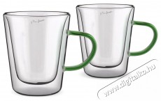 Lamart Thermo pohár LT9118 VASO Set Tea 300 ml 2 db - zöld Konyhai termékek - Kávéfőző / kávéörlő / kiegészítő - Kávés pohár / csésze - 525157