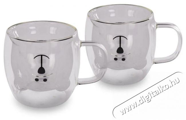 Lamart Vaso LT9125 szett 2, bear 250 ml, 2 darab, átlátszó pohár Konyhai termékek - Kávéfőző / kávéörlő / kiegészítő - Kávés pohár / csésze - 525159