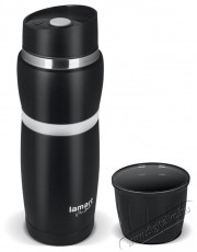 Lamart CUP LT4052 termosz 480ml, fekete-feh&eacute;r Konyhai term&eacute;kek - Ed&eacute;ny - Termosz - 528752