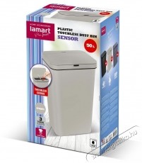 Lamart LT8109 Szemetes 50l kr&eacute;m SENSOR H&aacute;ztart&aacute;s / Otthon / K&uuml;lt&eacute;r - Lak&aacute;sfelszerel&eacute;s - Szemetes - 531545