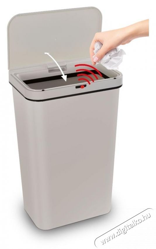 Lamart LT8109 Szemetes 50l kr&eacute;m SENSOR H&aacute;ztart&aacute;s / Otthon / K&uuml;lt&eacute;r - Lak&aacute;sfelszerel&eacute;s - Szemetes - 531545