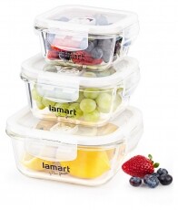 Lamart LT6012 műanyag ételtároló készlet Konyhai termékek - Edény - Ételtároló - 310039