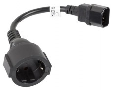 LANBERG 20cm C14 apa - SCHUKO anya átalakító Iroda és számítástechnika - Számítógép tartozék - Táp kábel - 418347