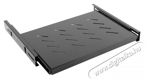 LANBERG AK-1006-B 19 1U MÉLY:350mm MAX:60kg kihúzható fekete polc 4 ponton rögzített csavarral Iroda és számítástechnika - Hálózat - Hálózati kiegészítő - 406441