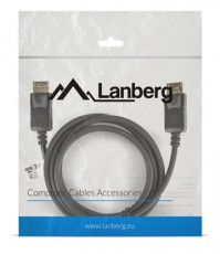 LANBERG 1,8m DisplayPort 4K apa - apa fekete kábel Iroda és számítástechnika - Egyéb számítástechnikai termék - 439761