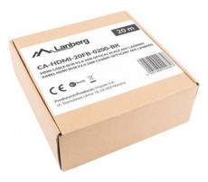LANBERG 20m aktív optikai HDMI apa-apa fekete AOC kábel Tv kiegészítők - Kábel / csatlakozó - Hdmi kábel - 456366