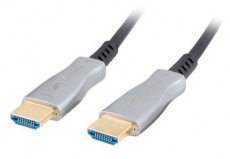 LANBERG 50m aktív optikai HDMI apa-apa fekete AOC kábel Tv kiegészítők - Kábel / csatlakozó - Hdmi kábel - 456369