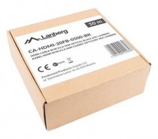 LANBERG 50m aktív optikai HDMI apa-apa fekete AOC kábel Tv kiegészítők - Kábel / csatlakozó - Hdmi kábel - 456369