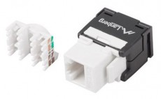 LANBERG KSU5-2000 Cat5e UTP 180°-os szerszám nélkül szerelhető árnyékolatlan RJ45 Keystone jack Iroda és számítástechnika - Hálózat - Hálózati kiegészítő - 456336