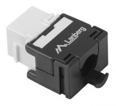 LANBERG KSU5-2000 Cat5e UTP 180°-os szerszám nélkül szerelhető árnyékolatlan RJ45 Keystone jack Iroda és számítástechnika - Hálózat - Hálózati kiegészítő - 456336