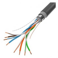 LANBERG LCF5-21CU-0305-BK 305m Cat5e F/UTP AWG24 Fca PE árnyékolt fekete kültéri kábel Iroda és számítástechnika - Számítógép tartozék - Hálózati kábel - 456287