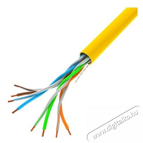 LANBERG LCU5-12CU-0305-Y 305m Cat5e U/UTP AWG24 Fca PVC &aacute;rny&eacute;kolatlan s&aacute;rga fali k&aacute;bel Iroda &eacute;s sz&aacute;m&iacute;t&aacute;stechnika - Sz&aacute;m&iacute;t&oacute;g&eacute;p tartoz&eacute;k - H&aacute;l&oacute;zati k&aacute;bel - 456296