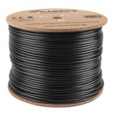LANBERG LCU5-21CU-0305-BK 305m Cat5e U/UTP AWG24 Fca PE árnyékolatlan fekete kültéri kábel Iroda és számítástechnika - Számítógép tartozék - Hálózati kábel - 456268