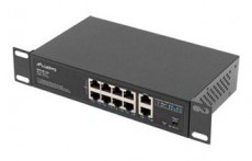 LANBERG RSFE-8P-2GE-120 8x100Mbps PoE+ LAN 2xGbE LAN nem menedzselhető PoE switch Iroda és számítástechnika - Hálózat - Switch - 456308