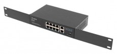 LANBERG RSFE-8P-2GE-120 8x100Mbps PoE+ LAN 2xGbE LAN nem menedzselhető PoE switch Iroda és számítástechnika - Hálózat - Switch - 456308