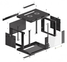 LANBERG WF01-6406-10B 19 6U SZ&Eacute;L:600 M&Eacute;LY:450 MAG:379 lapraszerelt &uuml;vegajt&oacute;s fekete fali rack szekr&eacute;ny H&aacute;ztart&aacute;s / Otthon / K&uuml;lt&eacute;r - Egy&eacute;b h&aacute;ztart&aacute;si term&eacute;k - 456464