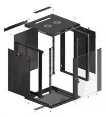 LANBERG WF01-6615-10B 19" 15U SZ&Eacute;L:600 M&Eacute;LY:600 MAG:774 lapraszerelt &uuml;vegajt&oacute;s fekete fali rack szekr&eacute;ny H&aacute;ztart&aacute;s / Otthon / K&uuml;lt&eacute;r - Egy&eacute;b h&aacute;ztart&aacute;si term&eacute;k - 456438