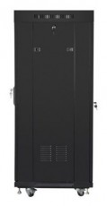 LANBERG FF01-6627-12BL 19" 27U SZÉL:600 MÉLY:600 MAG:1431 lapraszerelt üvegajtós fekete rack szekrény Iroda és számítástechnika - Egyéb számítástechnikai termék - 456916