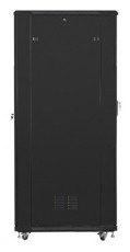LANBERG FF01-8042-12B 19" 42U SZÉL:800 MÉLY:1000 MAG:2047 lapraszerelt üvegajtós fekete rack szekrény Iroda és számítástechnika - Egyéb számítástechnikai termék - 456922