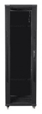 LANBERG FF01-8842-12B 19" 42U SZÉL:800 MÉLY:800 MAG:2047 lapraszerelt üvegajtós fekete rack szekrény - Iroda és számítástechnika - Egyéb számítástechnikai termék - 458779