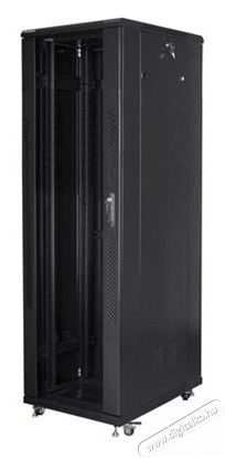 LANBERG FF01-8842-12B 19" 42U SZ&Eacute;L:800 M&Eacute;LY:800 MAG:2047 lapraszerelt &uuml;vegajt&oacute;s fekete rack szekr&eacute;ny Iroda &eacute;s sz&aacute;m&iacute;t&aacute;stechnika - Egy&eacute;b sz&aacute;m&iacute;t&aacute;stechnikai term&eacute;k - 458779