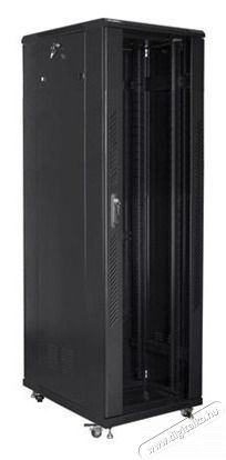 LANBERG FF01-8842-12B 19" 42U SZ&Eacute;L:800 M&Eacute;LY:800 MAG:2047 lapraszerelt &uuml;vegajt&oacute;s fekete rack szekr&eacute;ny Iroda &eacute;s sz&aacute;m&iacute;t&aacute;stechnika - Egy&eacute;b sz&aacute;m&iacute;t&aacute;stechnikai term&eacute;k - 458779