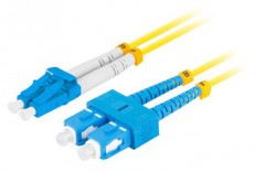 LANBERG FO-SULU-SD11-0010-YE duplex optikai patch kábel 2xSC/UPC + 2LC/UPC csatlakozóval, duplex 9/125 LSZH, 1m Tv kiegészítők - Kábel / csatlakozó - Optikai kábel - 458293