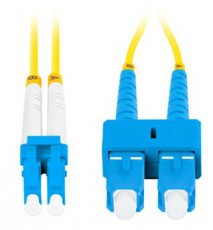 LANBERG FO-SULU-SD11-0020-YE duplex optikai patch kábel 2xSC/UPC + 2LC/UPC csatlakozóval, duplex 9/125 LSZH, 2m Tv kiegészítők - Kábel / csatlakozó - Optikai kábel - 458294