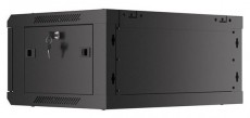 LANBERG WF01-6404-10B 19" 4U SZÉL:600 MÉLY:450 MAG:290 lapraszerelt üvegajtós fekete fali rack szekrény Iroda és számítástechnika - Egyéb számítástechnikai termék - 458780