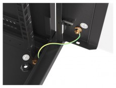 LANBERG WF01-6404-10B 19" 4U SZÉL:600 MÉLY:450 MAG:290 lapraszerelt üvegajtós fekete fali rack szekrény Iroda és számítástechnika - Egyéb számítástechnikai termék - 458780