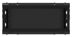 LANBERG WF01-6404-10B 19" 4U SZÉL:600 MÉLY:450 MAG:290 lapraszerelt üvegajtós fekete fali rack szekrény Iroda és számítástechnika - Egyéb számítástechnikai termék - 458780
