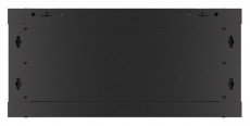 LANBERG WF01-6404-10B 19" 4U SZÉL:600 MÉLY:450 MAG:290 lapraszerelt üvegajtós fekete fali rack szekrény Iroda és számítástechnika - Egyéb számítástechnikai termék - 458780