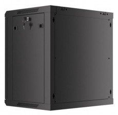 LANBERG WF01-6412-10B 19" 12U SZÉL:600 MÉLY:450 MAG:640 lapraszerelt üvegajtós fekete fali rack szekrény Iroda és számítástechnika - Egyéb számítástechnikai termék - 458781