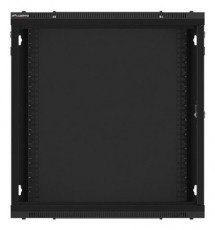 LANBERG WF01-6412-10B 19" 12U SZÉL:600 MÉLY:450 MAG:640 lapraszerelt üvegajtós fekete fali rack szekrény Iroda és számítástechnika - Egyéb számítástechnikai termék - 458781