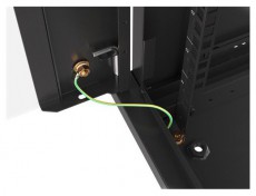LANBERG WF01-6609-10B 19" 9U lapraszerelt üvegajtós fekete fali rack szekrény Iroda és számítástechnika - Egyéb számítástechnikai termék - 458946