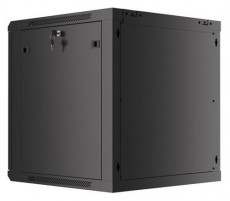 LANBERG WF01-6612-10B 19" 12U SZÉL:600 MÉLY:600 MAG:640 lapraszerelt üvegajtós fekete fali rack szekrény Iroda és számítástechnika - Egyéb számítástechnikai termék - 458782