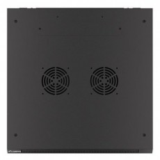 LANBERG WF01-6612-10B 19" 12U SZÉL:600 MÉLY:600 MAG:640 lapraszerelt üvegajtós fekete fali rack szekrény Iroda és számítástechnika - Egyéb számítástechnikai termék - 458782