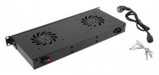 LANBERG AK-1502-B 19 1U 2 ventilátor + termosztát egység LCD kijelzővel Iroda és számítástechnika - Egyéb számítástechnikai termék - 461992