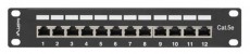 LANBERG PPF5-9012-B 10/1U 12port Cat5e FTP árnyékolt fekete patch panel Iroda és számítástechnika - Egyéb számítástechnikai termék - 466652