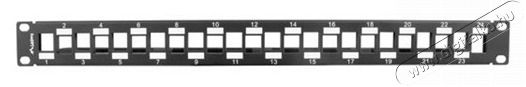 LANBERG PPKS-1224-B 19"/1U &uuml;res fekete patch panel 24 db Keystone jack fogad&aacute;s&aacute;ra, k&aacute;beltart&oacute;val H&aacute;ztart&aacute;s / Otthon / K&uuml;lt&eacute;r - Egy&eacute;b h&aacute;ztart&aacute;si term&eacute;k - 466555