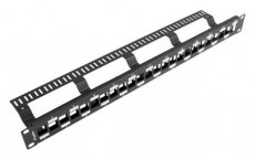 LANBERG PPKS-1224-B 19"/1U &uuml;res fekete patch panel 24 db Keystone jack fogad&aacute;s&aacute;ra, k&aacute;beltart&oacute;val H&aacute;ztart&aacute;s / Otthon / K&uuml;lt&eacute;r - Egy&eacute;b h&aacute;ztart&aacute;si term&eacute;k - 466555